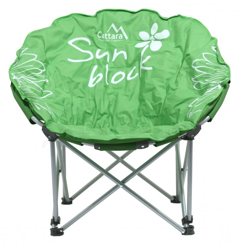 Chaise de camping pliante Fleurs vertes