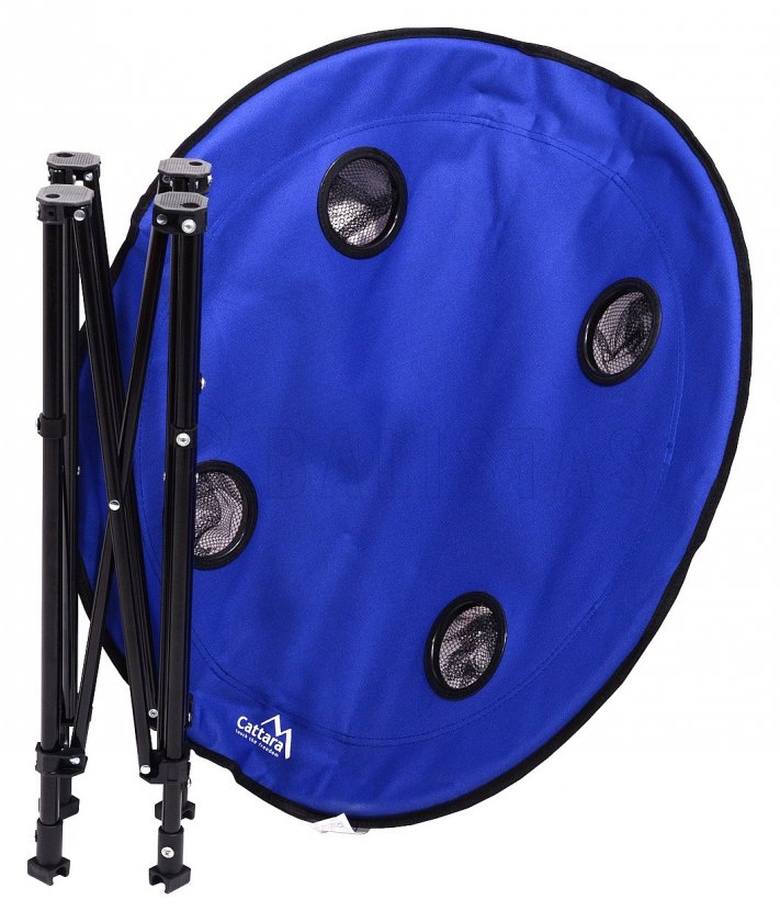 Table de camping pliant Split bleu