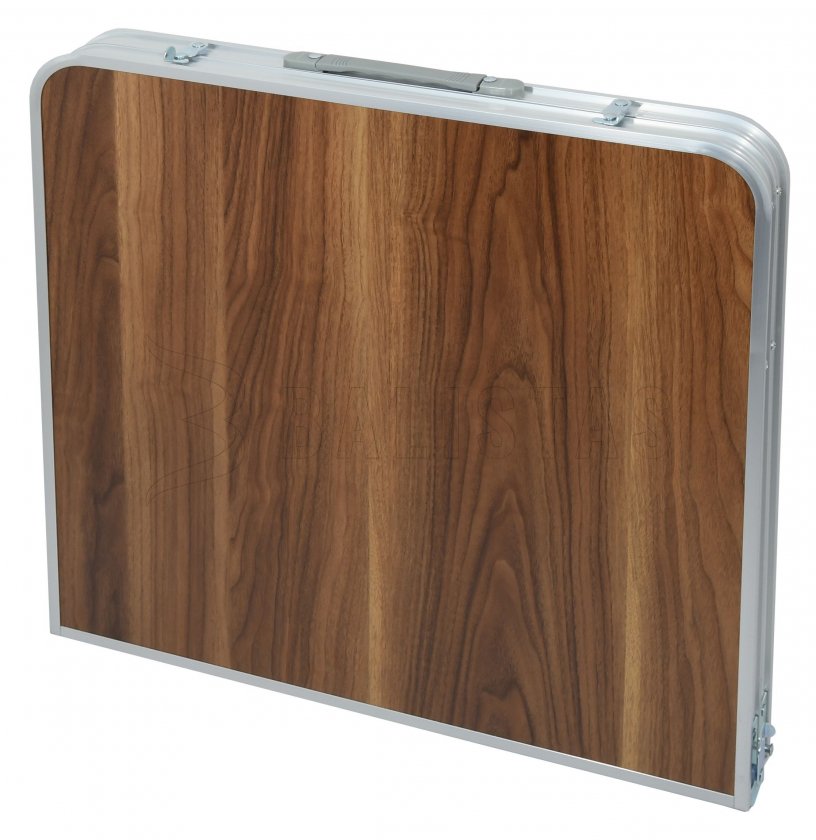 Table de camping pliante Double télescopique marron