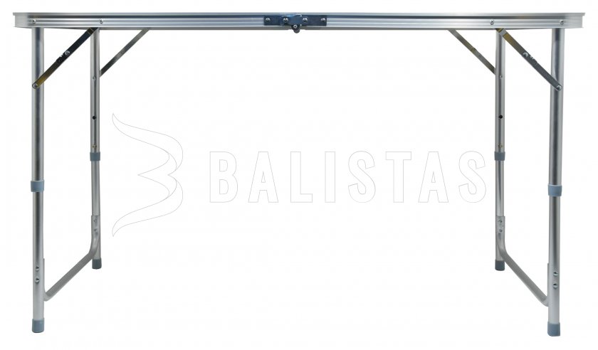 Table de camping Double télescopique grise + 4x chaises