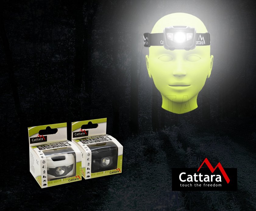 Lampe frontale LED 80 lm noire