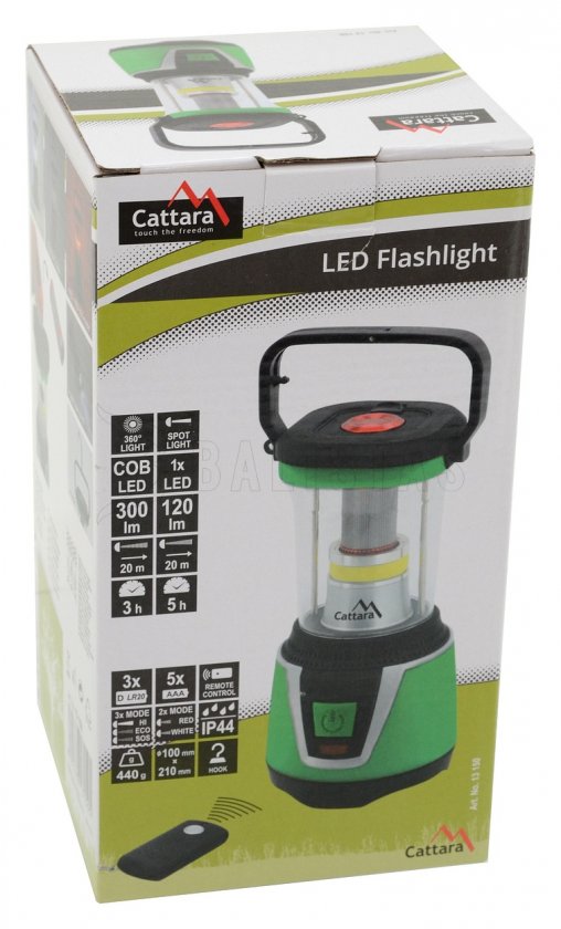 Lampe de poche LED 300 lm Camping Télécommande