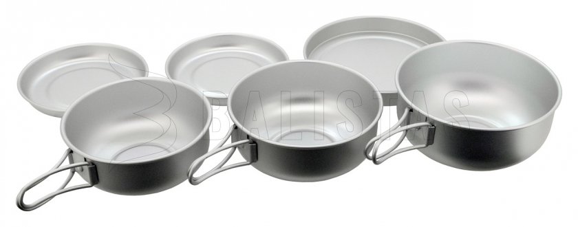 Vaisselle ALU set de 6 pcs