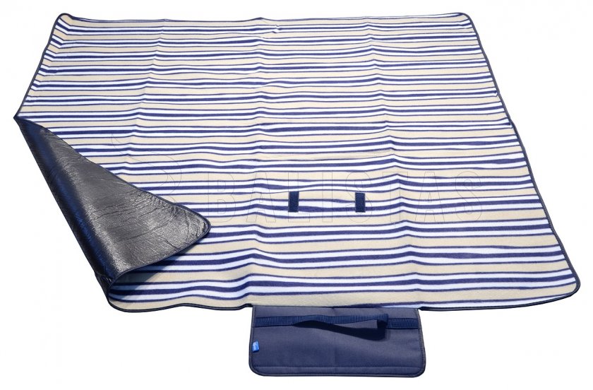 Couverture de pique-nique Fleece 150x135 cm bleu