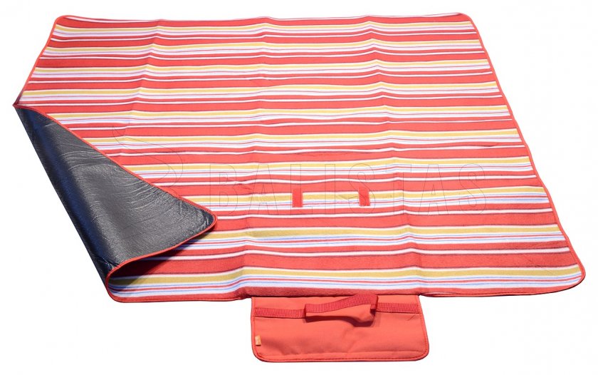 Couverture de pique-nique Fleece 150x135 cm rouge