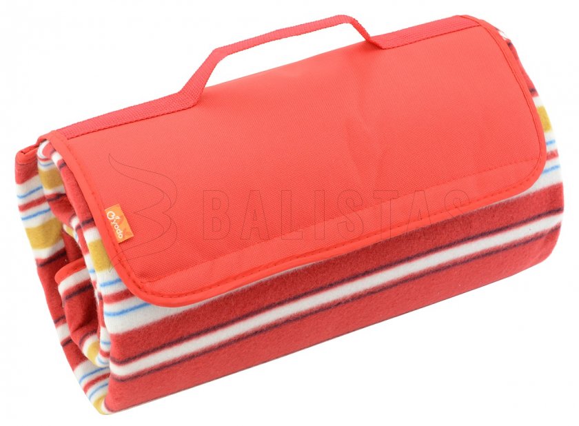Couverture de pique-nique Fleece 150x135 cm rouge