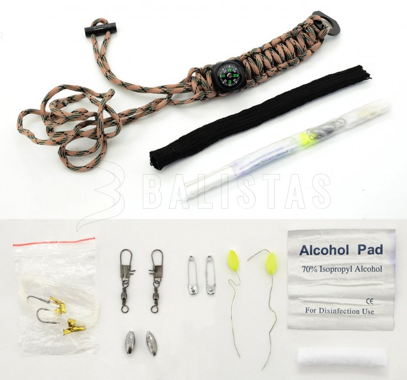 Bracelet d'extérieur avec boussole et accessoires