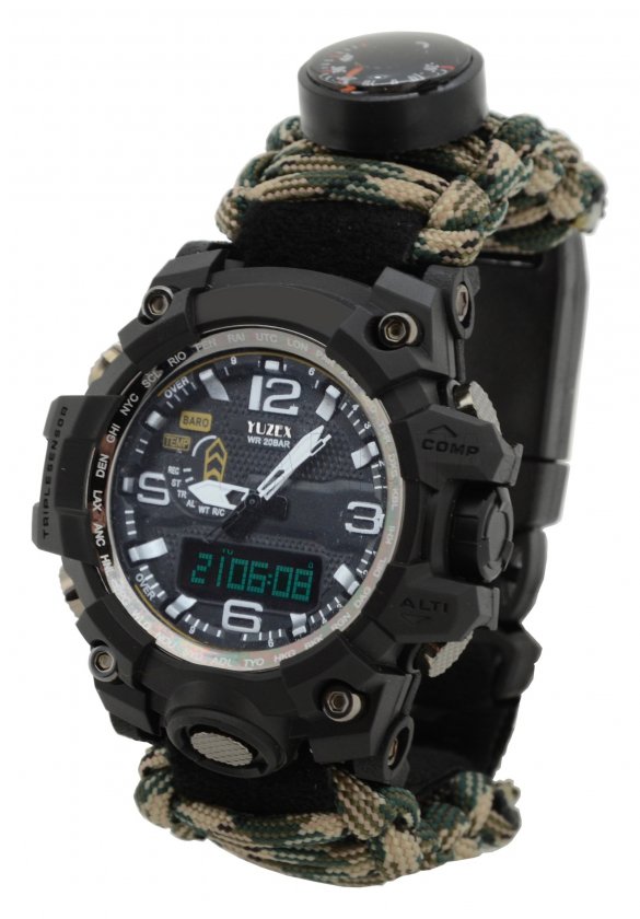 Montre outdoor avec thermomètre Waterproof
