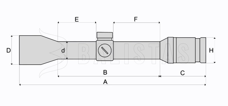 Lunette de visée FOMEI 4x32 BEATER I SMC G4 (50m)