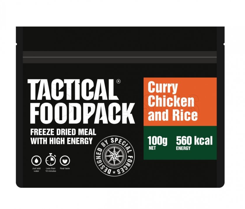 Repas déshydraté - poulet au curry avec riz Tactical Foodpack