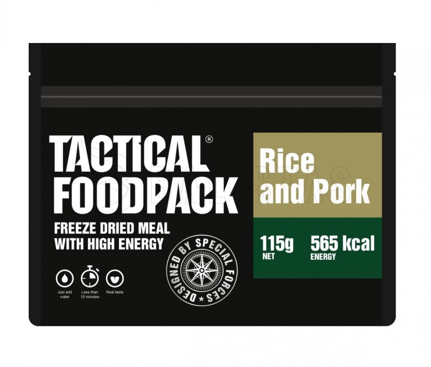 Plat lyophilisé – riz au porc Tactical Foodpack