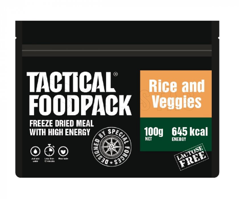 Repas déshydraté - légumes avec riz Tactical Foodpack