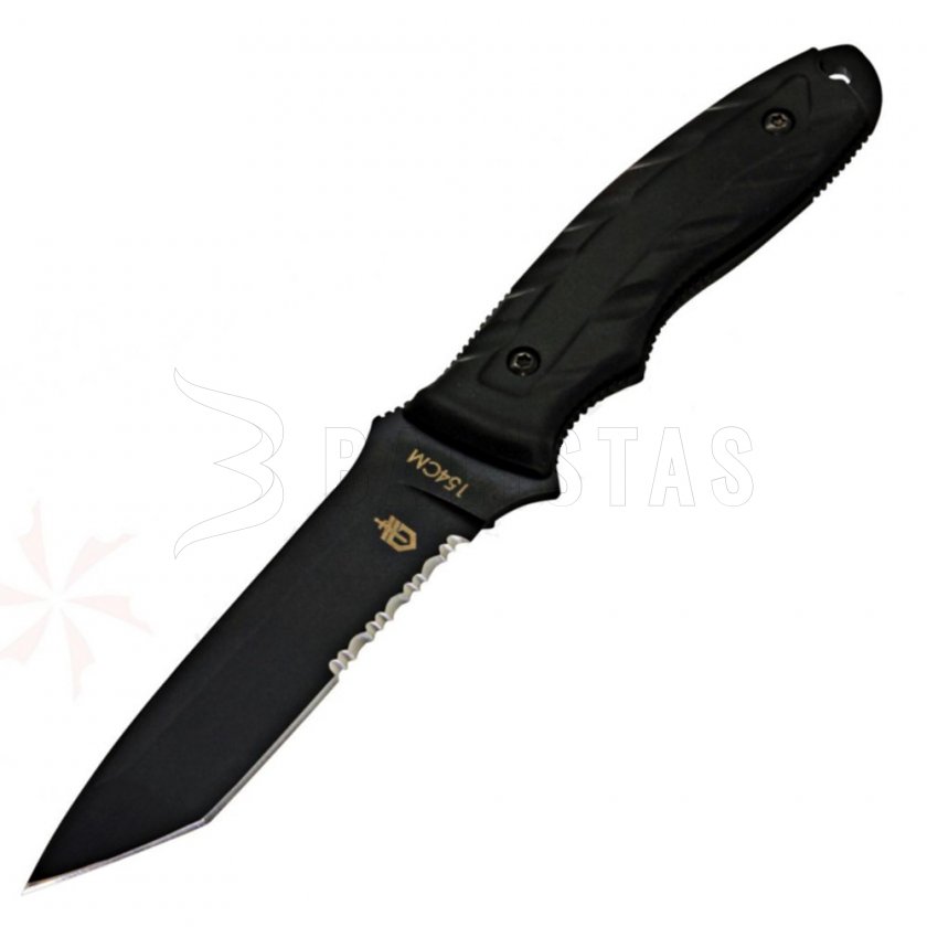 Couteau de combat Gerber CFB, Tanto, noir