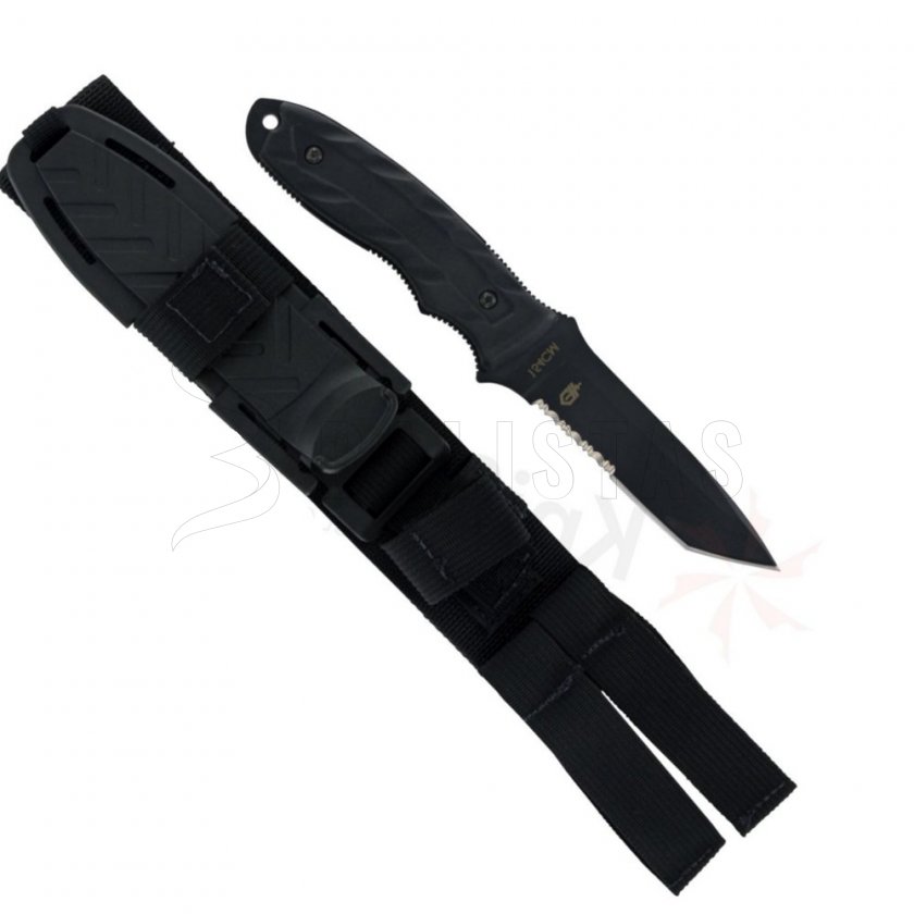 Couteau de combat Gerber CFB, Tanto, noir