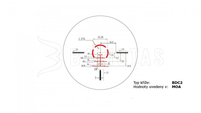 Télescope Vortex Strike Eagle 1-8x24 BDC2