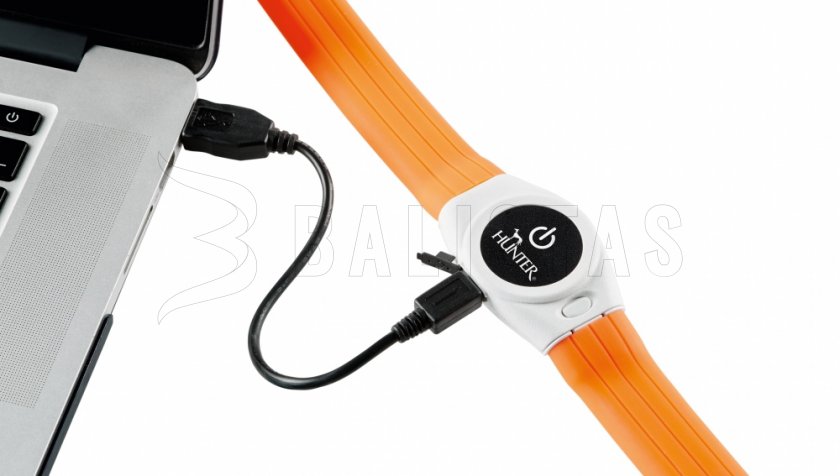 Collier lumineux Hunter Yukon LED 20-63cm orange