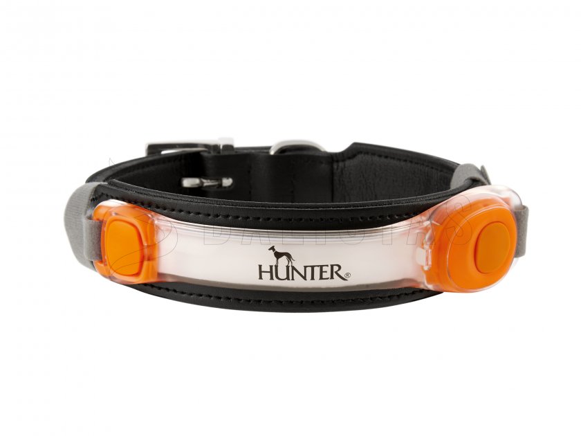 Pendentif LED lumineux pour collier Hunter orange