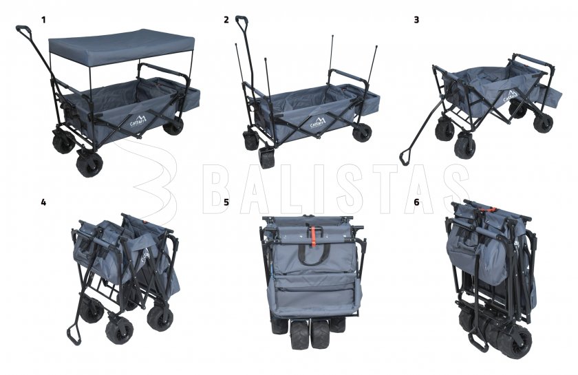 Chariot de camping Cattara TROGIR ROOF pliant