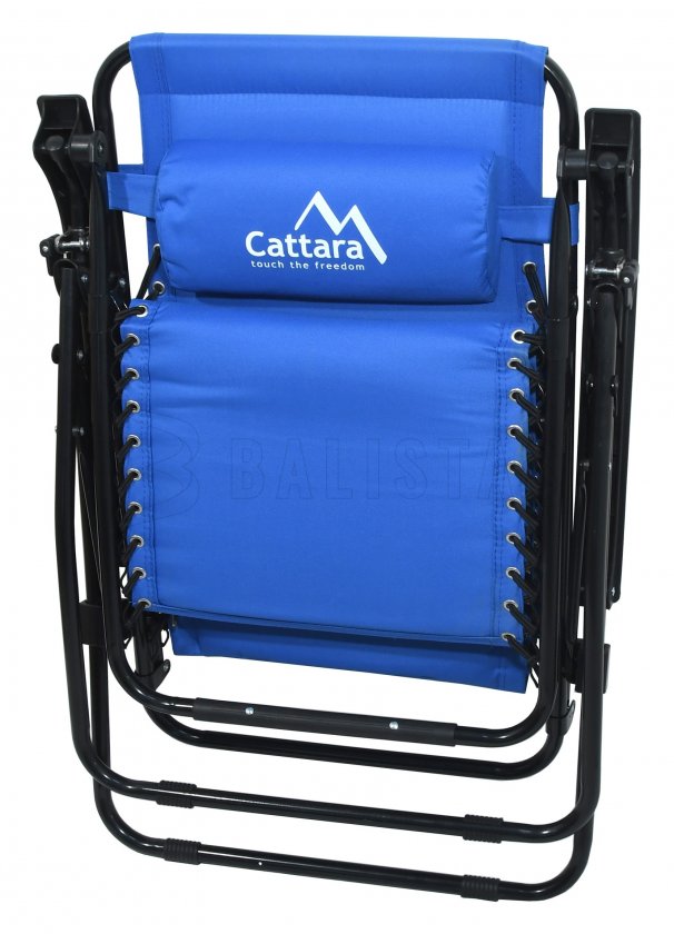 Chaise de camping réglable Cattara LIVORNO bleu