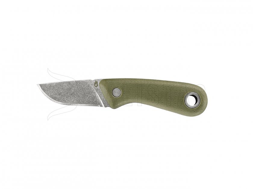 Gerber Vertebrae Compact couteau à lame lisse, vert