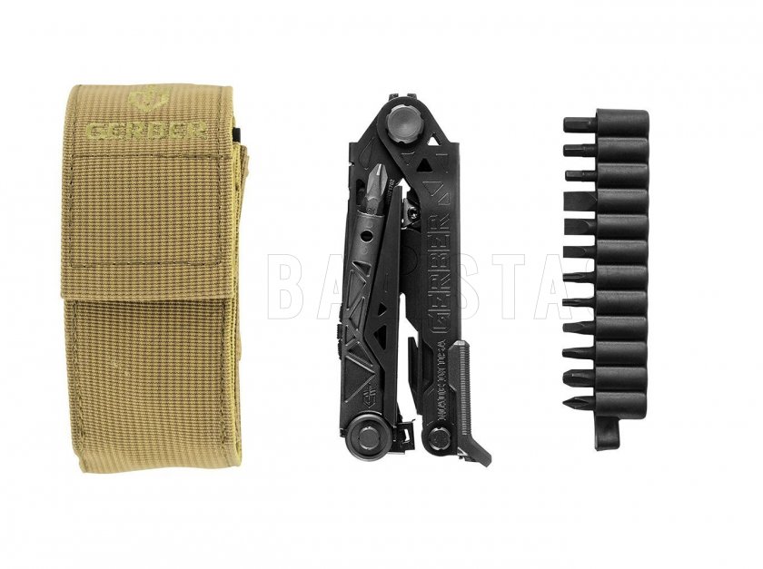Pince multifonction Gerber Center-Drive noires avec embouts étui nylon