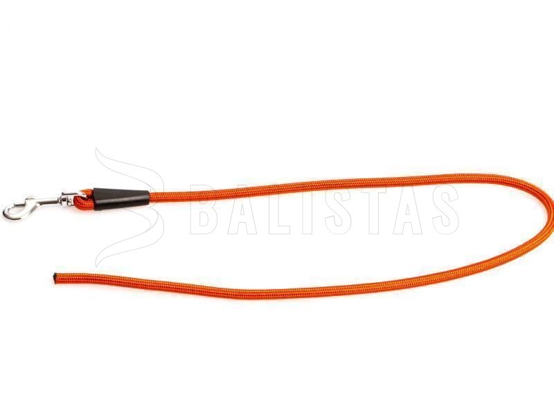 Laisse Dogtrace couračka boucle argentée 70cm orange