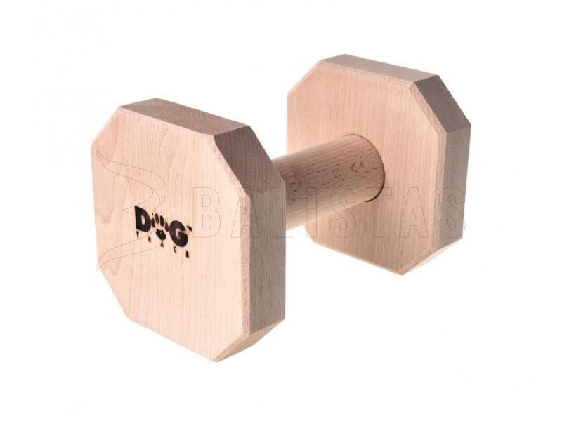 Haltère d’apport Dogtrace en bois obedience 1000g