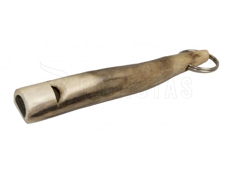 Sifflet pour chien Eurohunt en bois de cerf 110mm