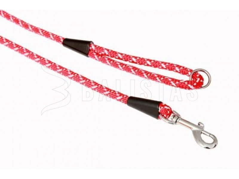 Laisse Dogtrace réfléchissante 10mm 150cm rouge
