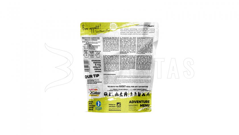 Poulet Korma avec riz basmati Menu Aventure Léger