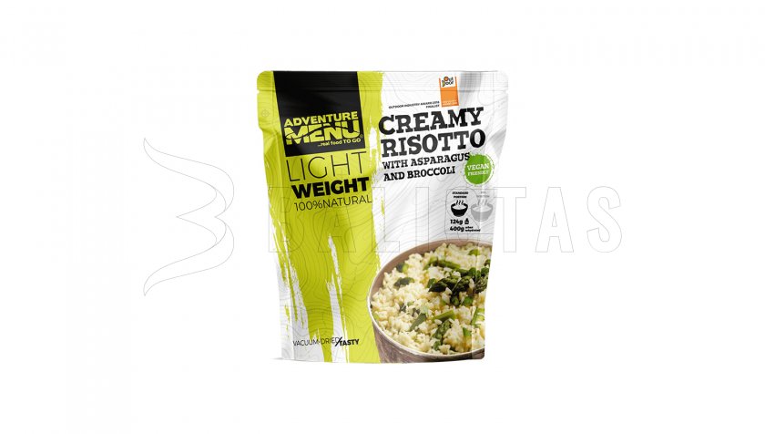 Risotto crémeux aux asperges et au brocoli Adventure Menu Lightweight