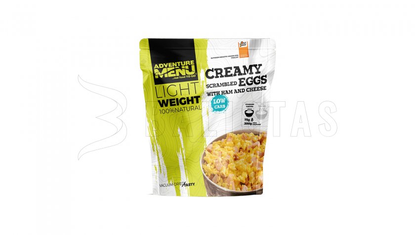 Œufs brouillés crémeux au jambon et au fromage Adventure Menu Lightweight