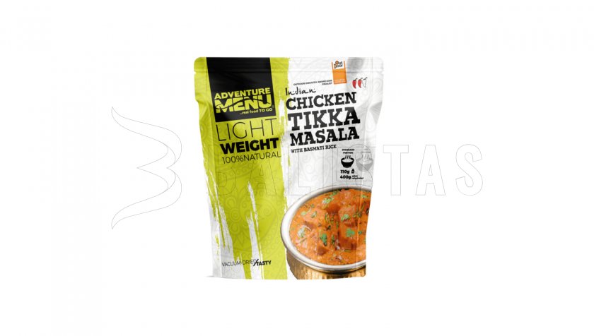 Poulet Tikka Masala avec riz basmati Menu Aventure Léger
