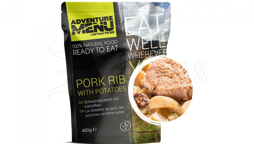 Côtelette de porc avec pommes de terre Adventure Menu
