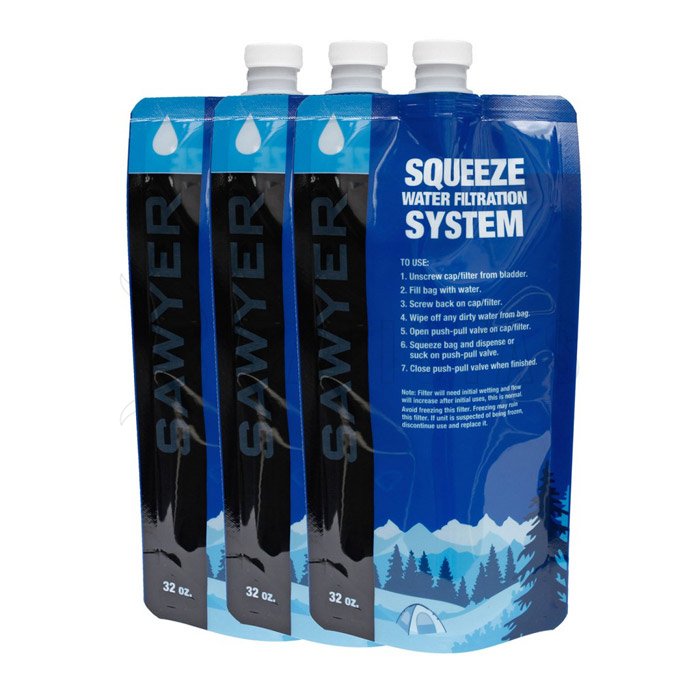 Bouteille pliable Sawyer 0,5l - set de 3 pcs
