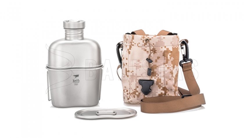Kit de cuisson en titane Keith Canteen Mess Kit