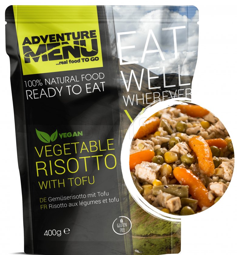 Rizotto de légumes avec tofu Adventure Menu