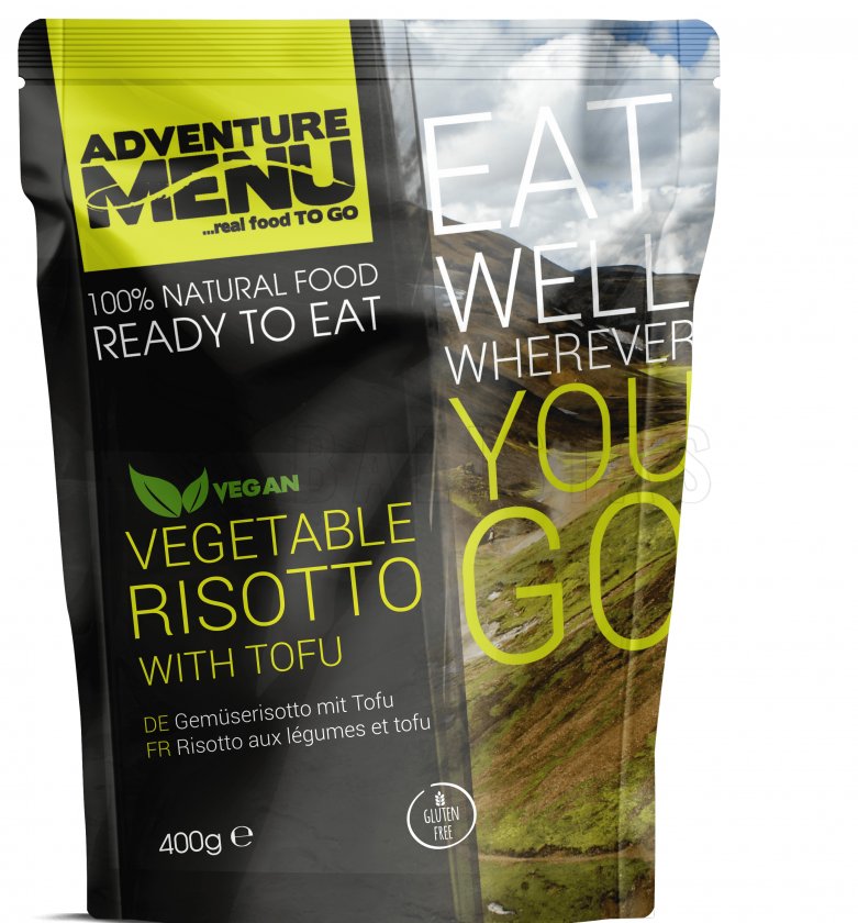 Rizotto de légumes avec tofu Adventure Menu
