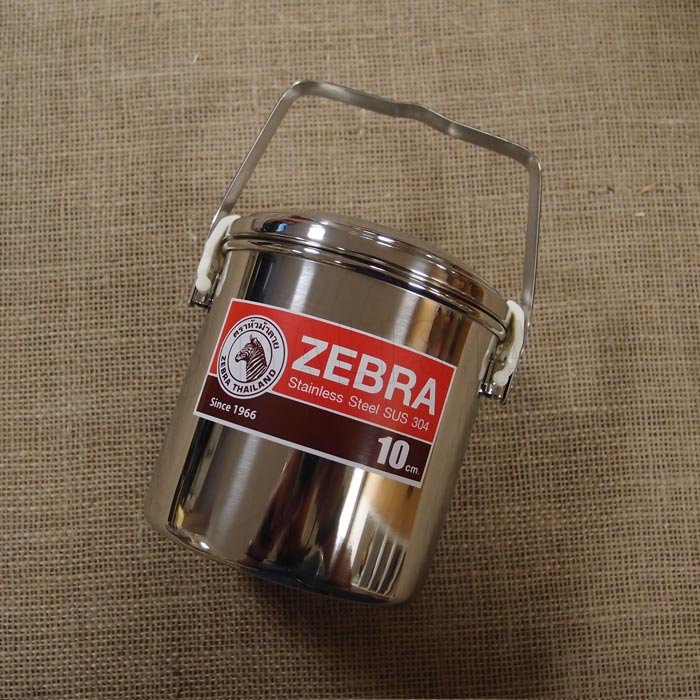 Boîte de conserve zébrée 10cm