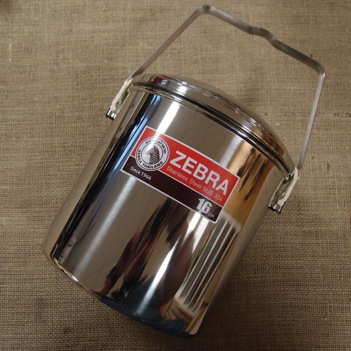 Boîte de conserve zébrée 16cm