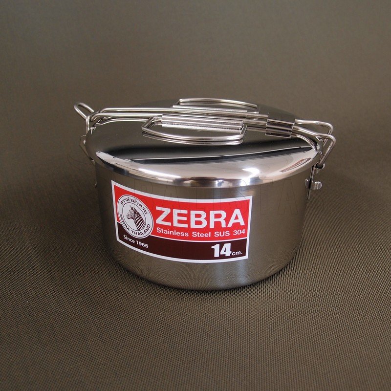 Pot de camping zébré 14cm