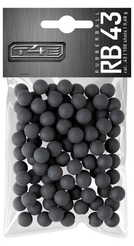 T4E Boule en caoutchouc RB .43 polymère 100pcs