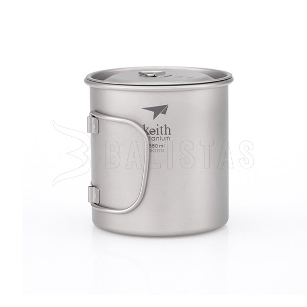 Mug Keith en titane avec couvercle 550ml
