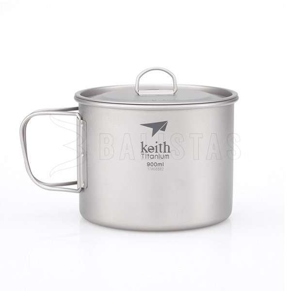 Mug Keith en titane avec couvercle 900ml