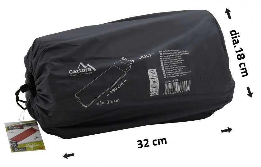 Matelas autogonflant Kilt 3,8cm avec oreiller