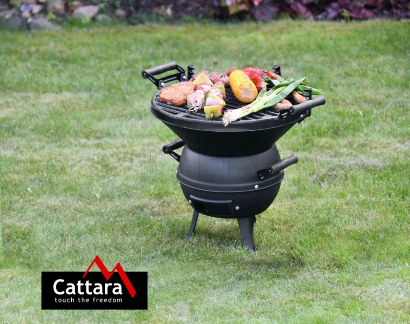 Barbecue au charbon de bois en fonte Cattara Brindisi 35cm