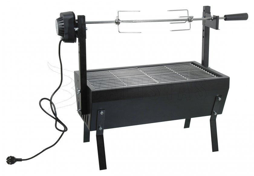 Grille de barbecue Cattara avec fourchette rotative