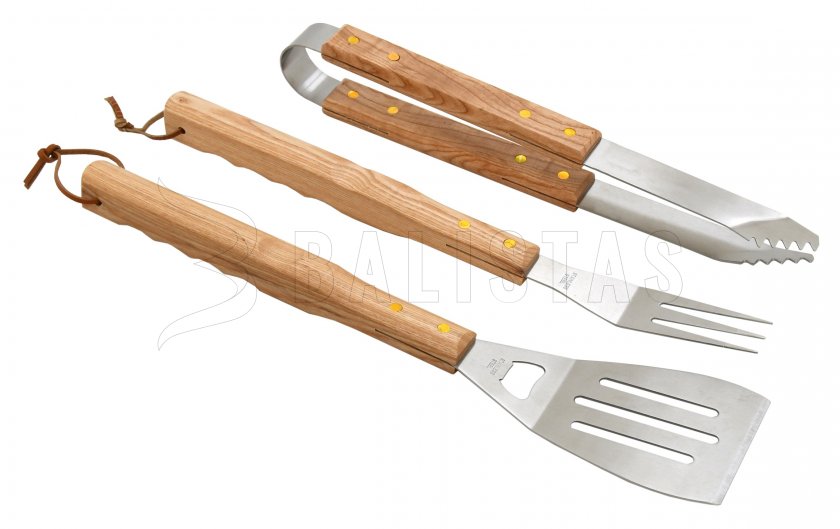 Outils pour grillades Cattara Wood set 3pcs