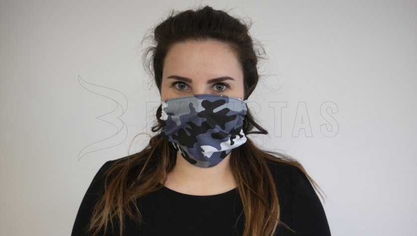 Masque en coton hiver Camo carré