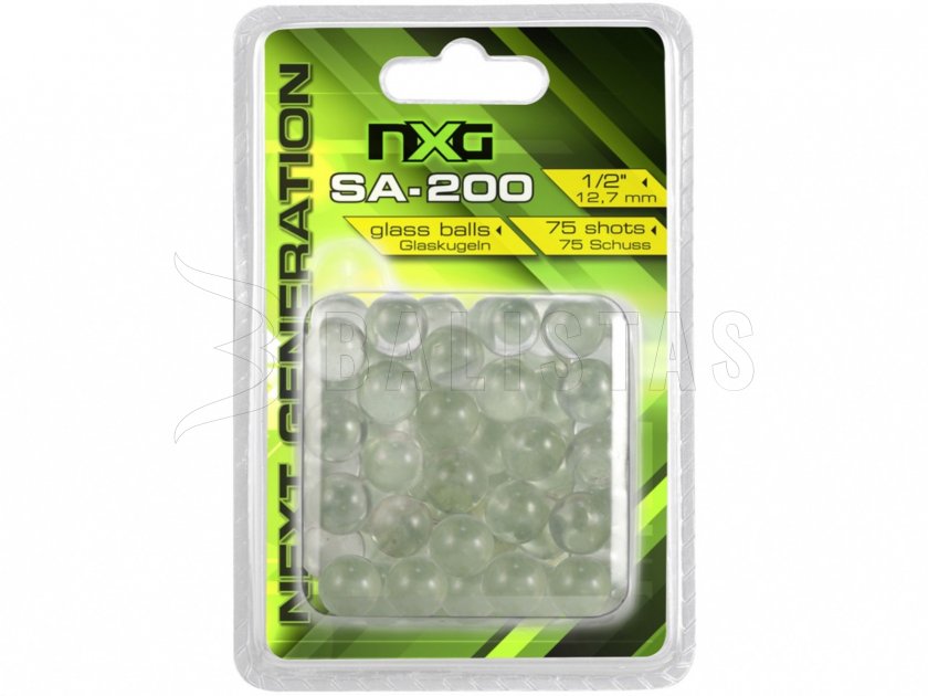 Billes en verre pour lance-pierres NXG SA-200 12,7mm 75pcs